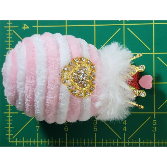 Decorative Velvety Yarn Easter‎ Egg with Crown, Velvety Yarn Ornament Home Décor - Picture 8 of 9